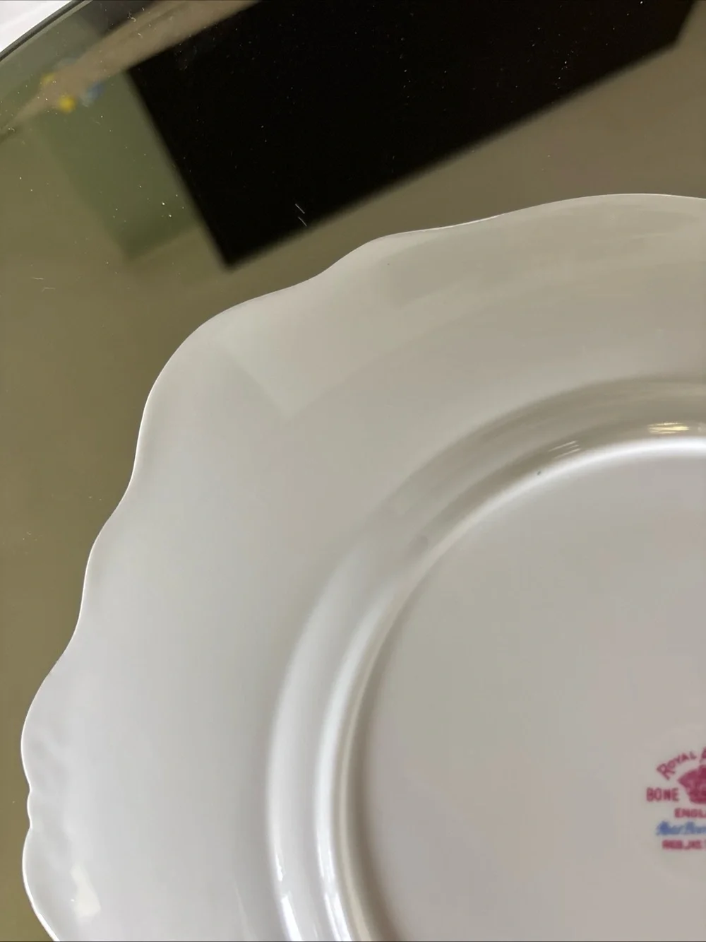 Vintage Royal Albert Gold Trimmed Cake Plate Petit Point Cross Stitch Pattern